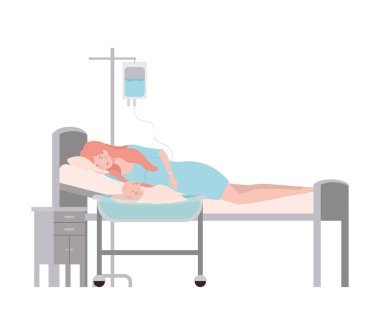 Bebek tasarımı ile izole anne