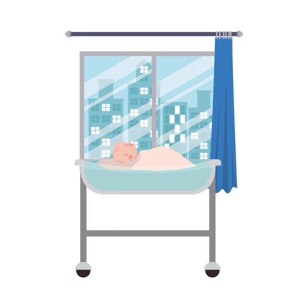 孤立的男婴设计载体插图 — 图库矢量图片