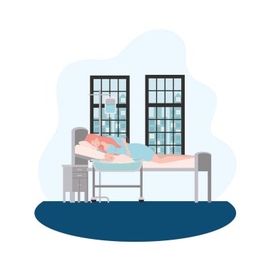 Bebek tasarımı ile izole anne