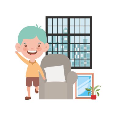 İzole boy karikatür tasarım vektör illüstrasyon