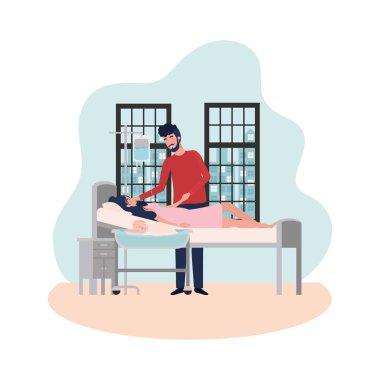 Bebek tasarımı ile izole anne ve baba