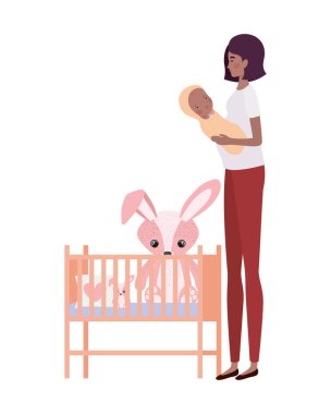 Bebek tasarımı ile izole anne