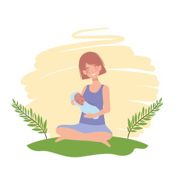 Bebek tasarımı ile izole anne