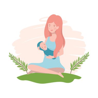 Bebek tasarımı ile izole anne