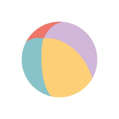 İzole bebek oyuncak tasarım vektör illüstrasyon