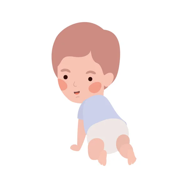 Isolado bebê menino design vetor ilustração — Vetor de Stock
