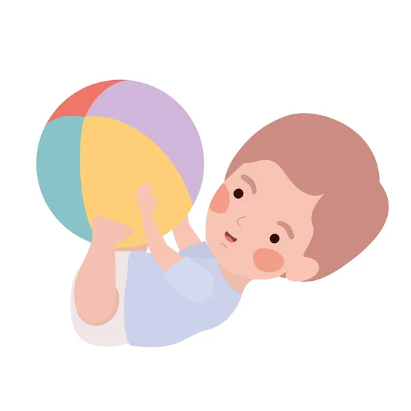 孤立的男婴设计载体插图 — 图库矢量图片