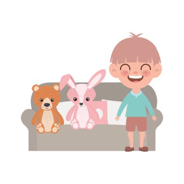 İzole boy karikatür tasarım vektör illüstrasyon