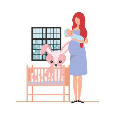 Bebek tasarımı ile izole anne