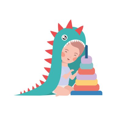 İzole erkek bebek tasarım vektör illüstrasyon