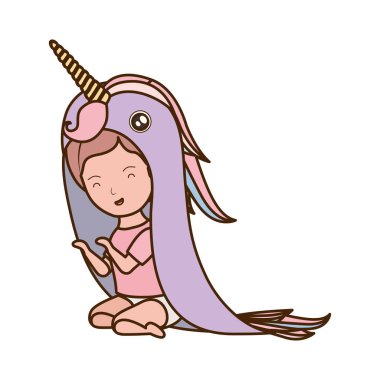 İzole bebek kız tasarım vektör illüstrasyon