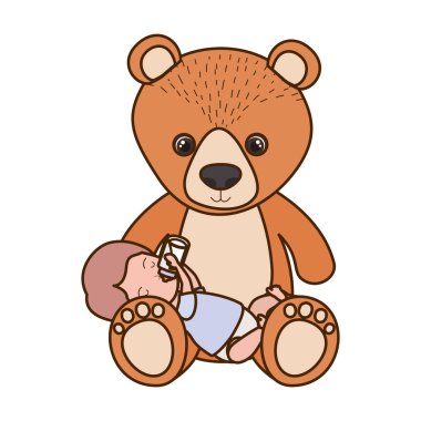 İzole erkek bebek tasarım vektör illüstrasyon