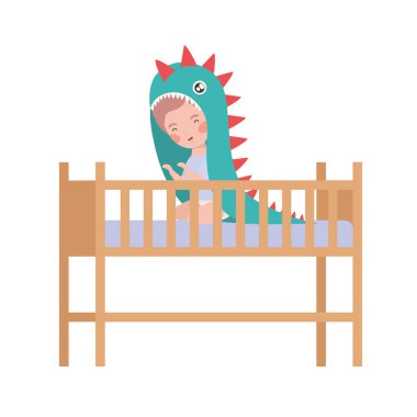 İzole erkek bebek tasarım vektör illüstrasyon