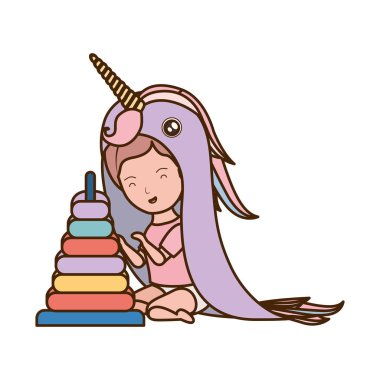 İzole bebek kız tasarım vektör illüstrasyon