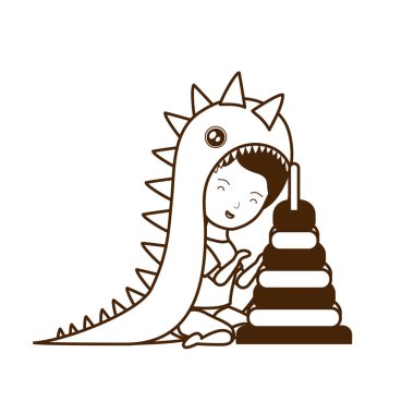 İzole erkek bebek tasarım vektör illüstrasyon