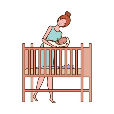 Bebek tasarımı ile izole anne