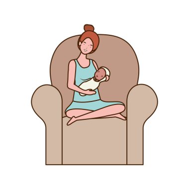 Bebek tasarımı ile izole anne