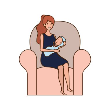 Bebek tasarımı ile izole anne