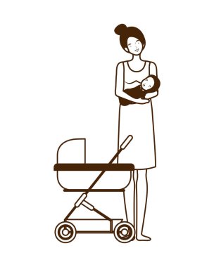 Bebek tasarımı ile izole anne