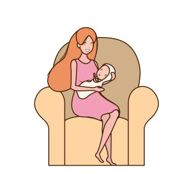 Bebek tasarımı ile izole anne