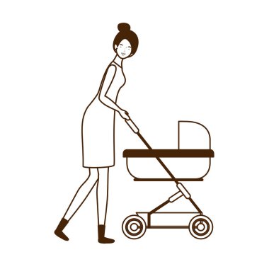 Bebek tasarımı ile izole anne