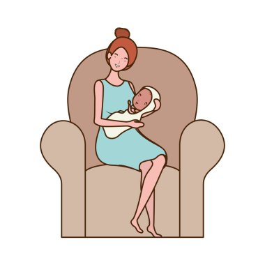 Bebek tasarımı ile izole anne