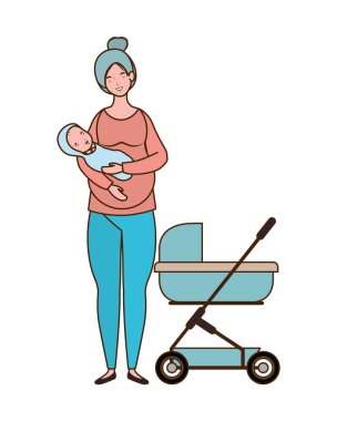 Bebek tasarımı ile izole anne