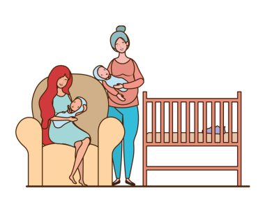 Bebek tasarımı ile izole anneler