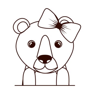 çerçeve ile sevimli ve sevimli rakun