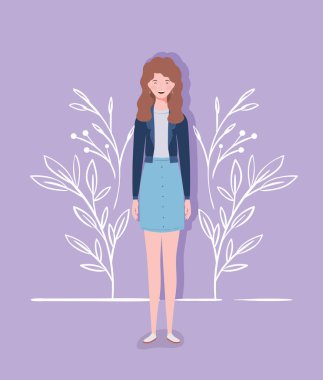 genç ve güzel kız karakteri