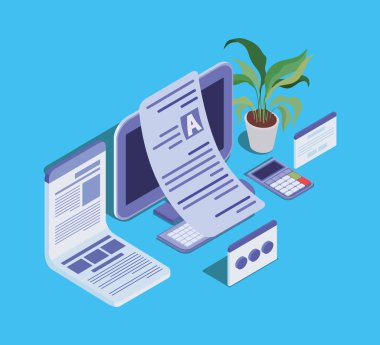 masaüstü ile online eğitim teknolojisi