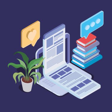 dizüstü bilgisayar ile online eğitim teknolojisi