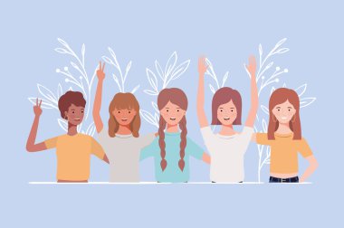 genç ve güzel kızlar grup karakterleri