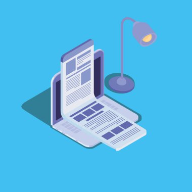 dizüstü bilgisayar ile online eğitim teknolojisi