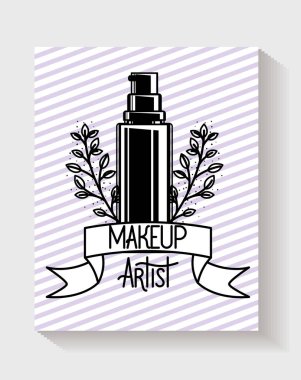 sıçrama şişesi çiçek çerçeve ürünü makyaj