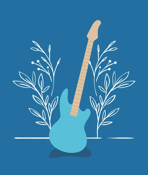 Ikone der E-Gitarre — Stockvektor