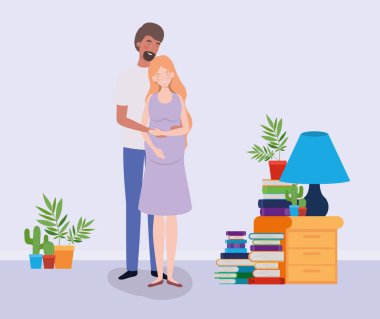 evde sevenler hamilelik çift