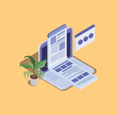 dizüstü bilgisayar ile online eğitim teknolojisi