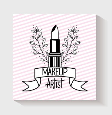 ruj çiçek çerçeve makyaj