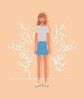 genç ve güzel kız karakteri