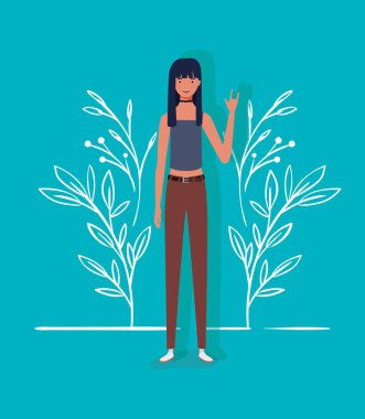 genç ve güzel kız karakteri