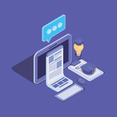 tablet ile online eğitim teknolojisi