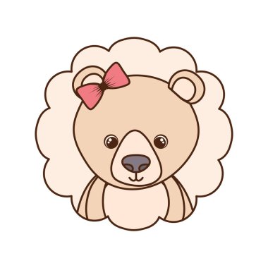 çerçeve ile sevimli ve sevimli ayı