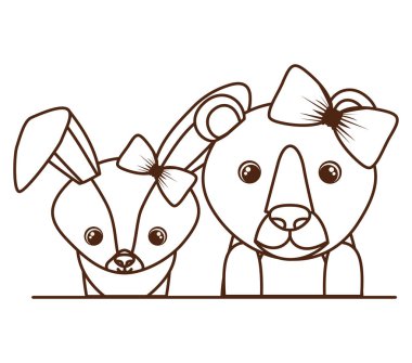 hayvanlar ile kutlama kartı