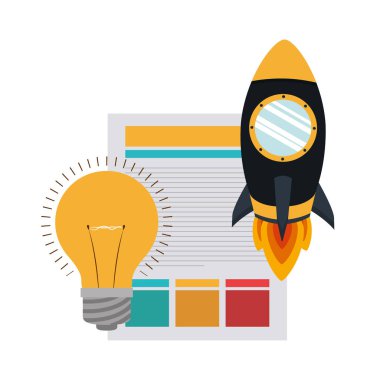 uzay roketi ile simgeler kümesi