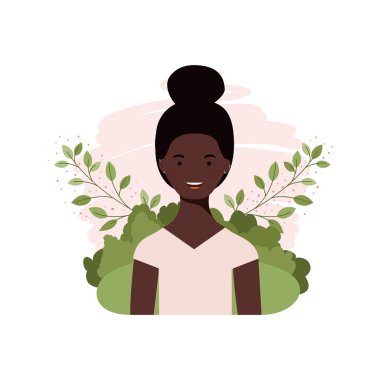 manzara arka plan ile genç kadın