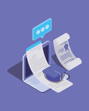 dizüstü bilgisayar ile online eğitim teknolojisi