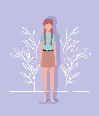 genç ve güzel kız karakteri