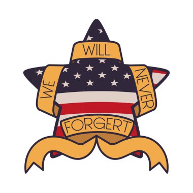 yıldız yalıtılmış simgesi ile amerika birleşik devletleri bayrağı