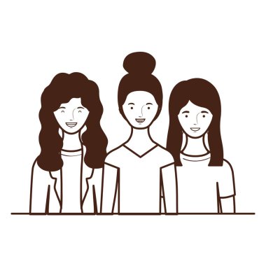 dalları ve yaprakları arka plan ile kadınların silueti